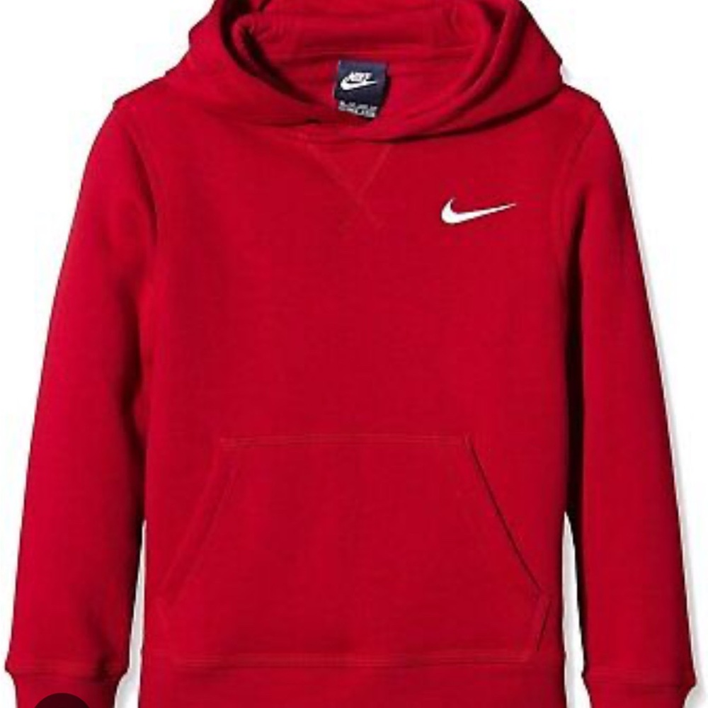 Nike Red Sweatshirt Hoodie Athletic Wear